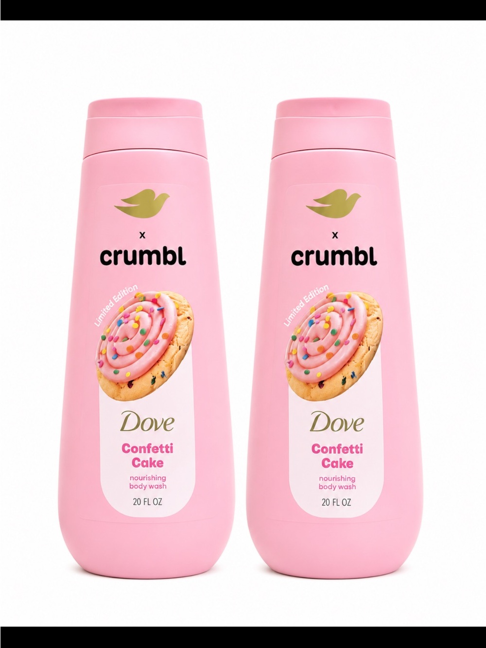 Dove x Crumbl Confetti Cake Nourishing Body Wash - Pink